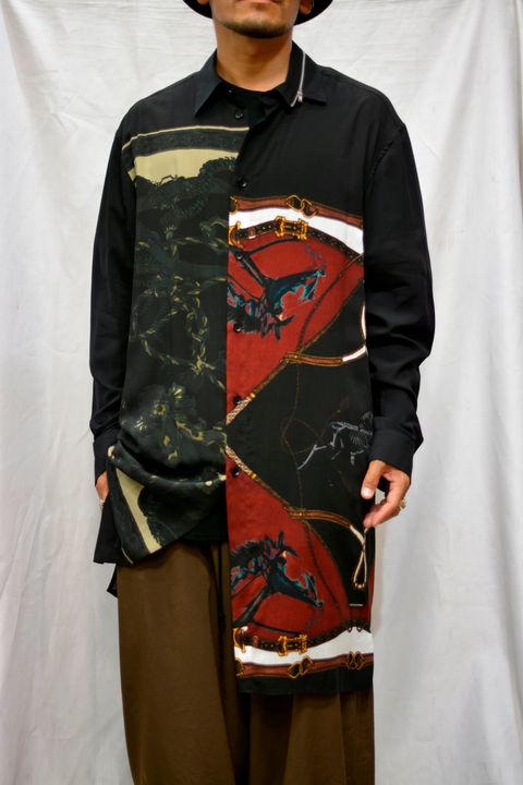 Collar zipper shir