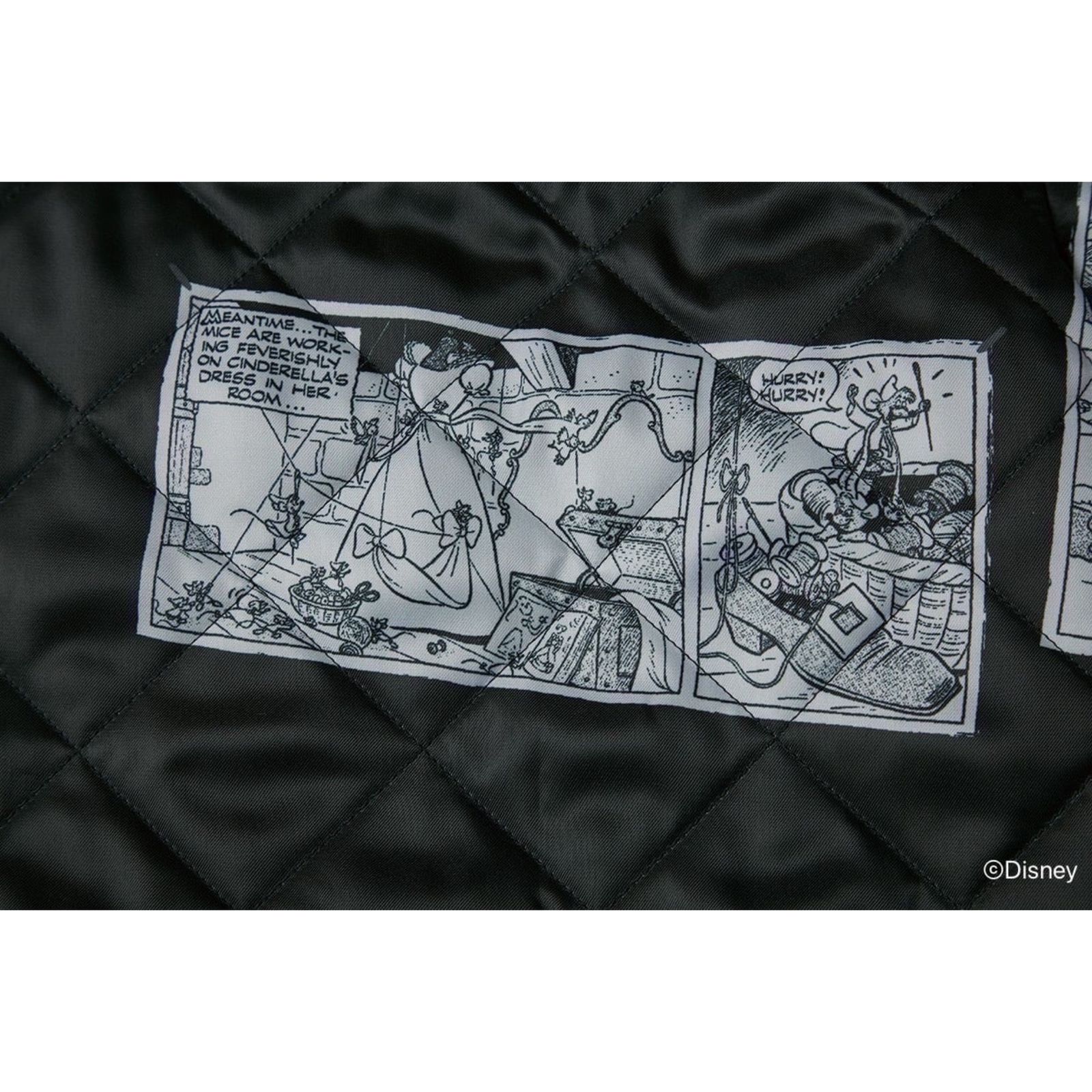 DISNEY CINDERELLA PORTER CLASSIC BLACK COLLECTION MEN’S 2 WAY JACKET (BLACK) - シンデレラ メンズ 2ウェイ ジャケット