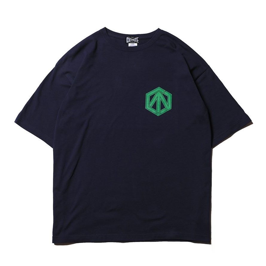CUTRATE ADDICITON LOGO DROPSHOULDER S/S -T-SHIRT (NAVY)