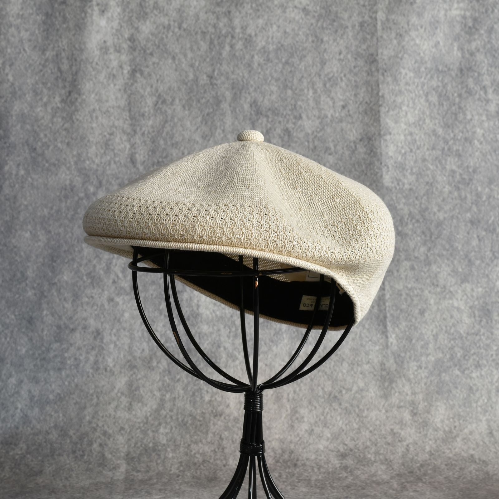 Linen Hunthing Cap "GENTLEMAN" (IVORY) / リネン ハンチング帽