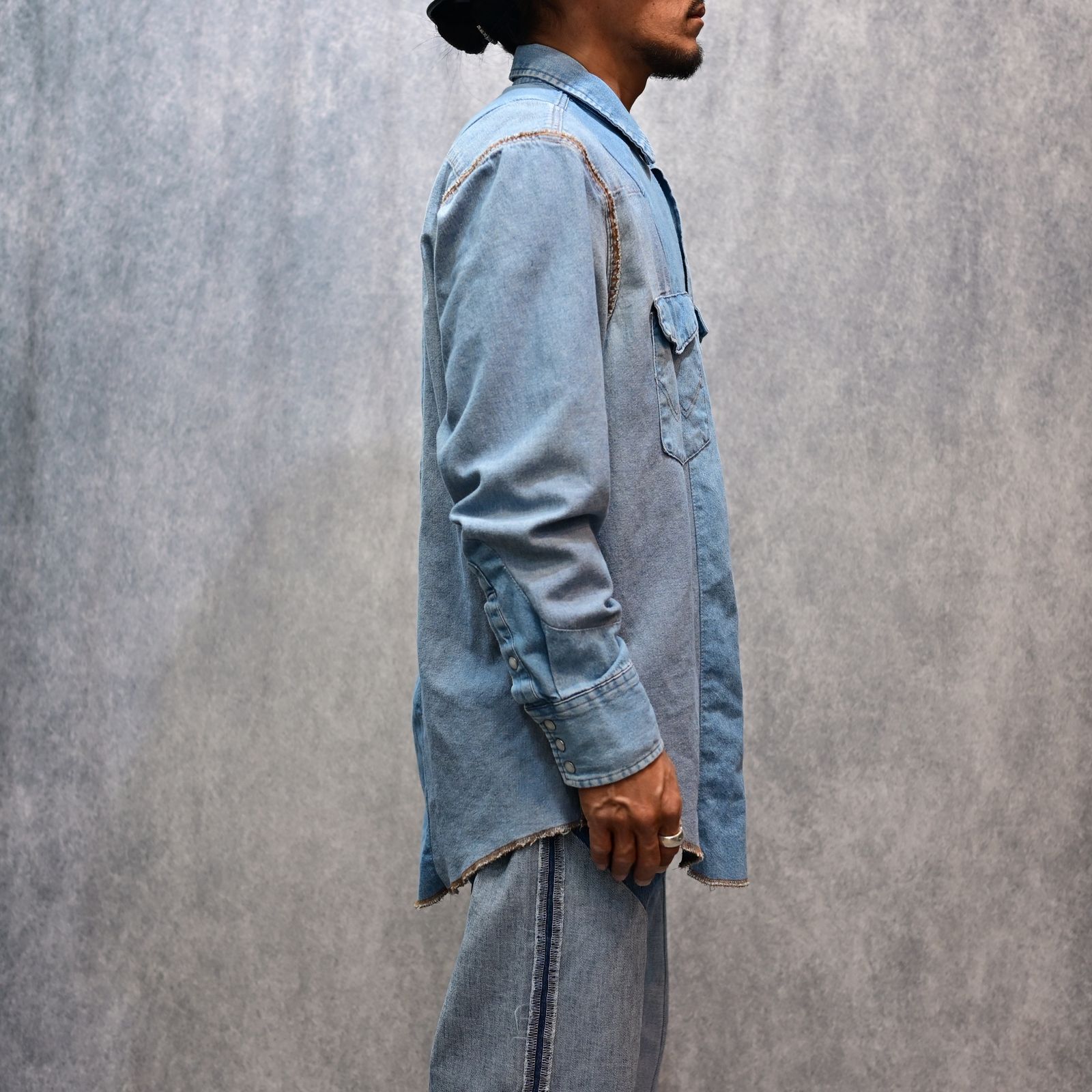 OLD PARK×MINEDENIM Inside out Western SH （USS） / MND-25SSOP001