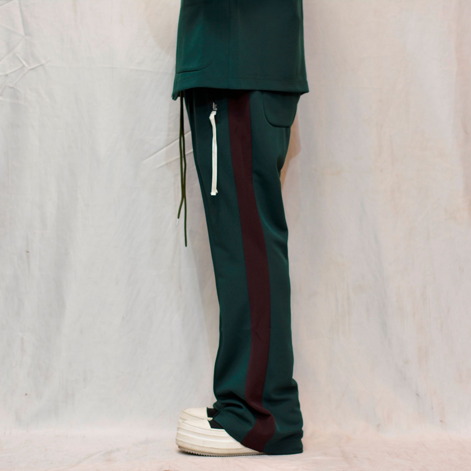 "FLARED JERSEY PANTS