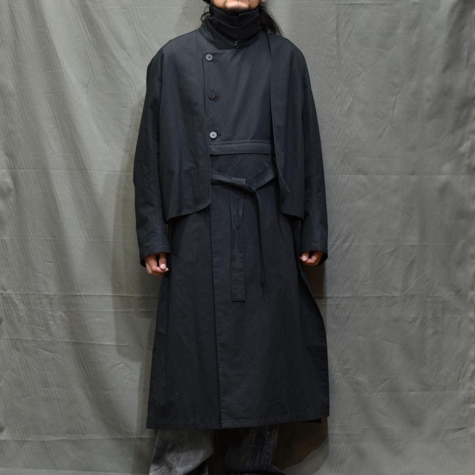 デタッチャブルトレンチコート / LB22SS-CO01-CL (BLACK)