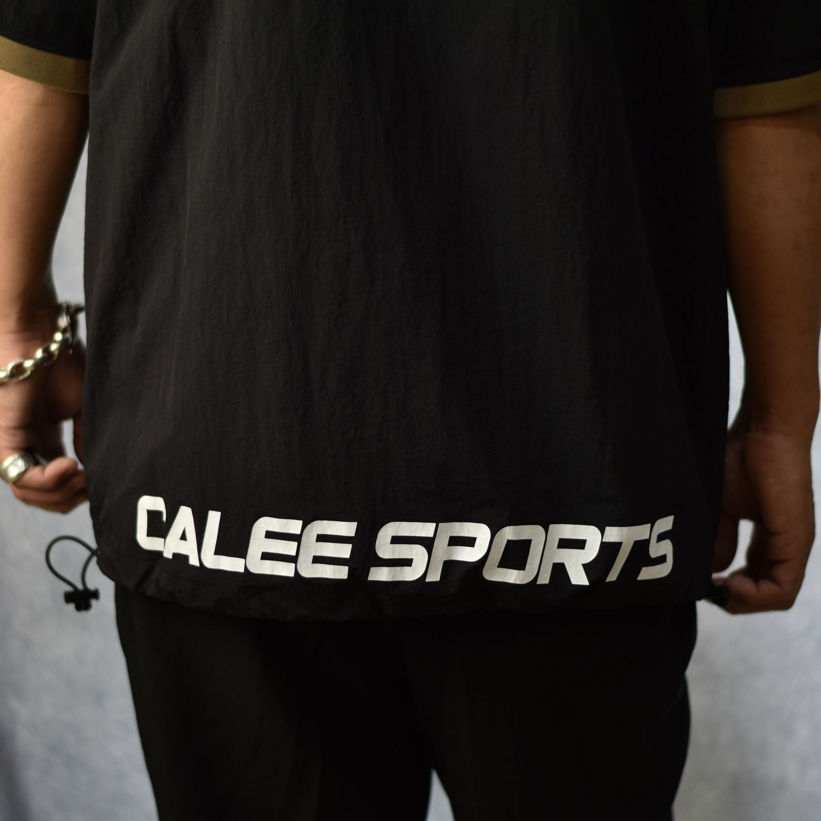 × NFL 49ERS S/S NYLON GAME SH (BLACK) / ナショナル・フットボール・リーグ サンフランシスコ・49ers 半袖 ナイロン ゲームシャツ