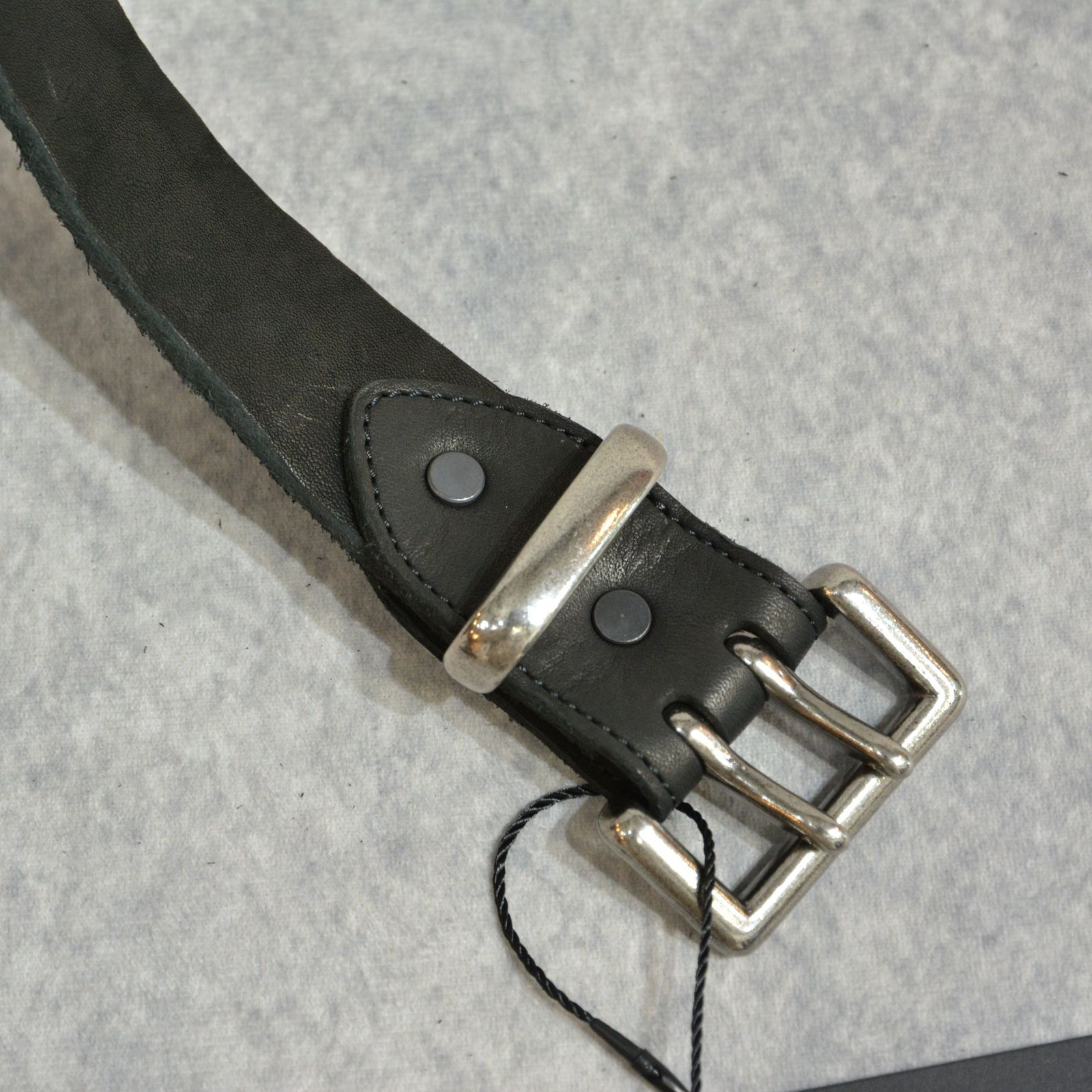 ジャパンショルダー 製品染め2ピンベルト （BLACK / ブラック） 318-42