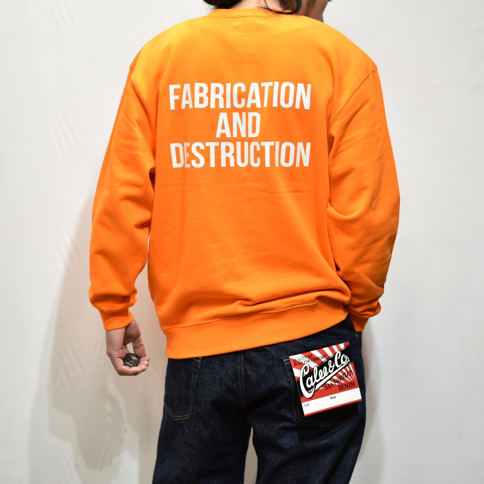 CUTRATE LOGO L/S SWEAT SHIRT  (ORANGE)
