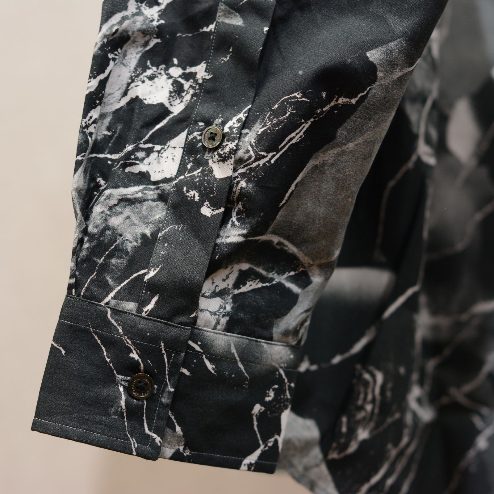 Printed cotton oversized shirt ”