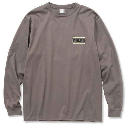 CALEE BOX LOGO L/S T‐SHIRT (GRAY)