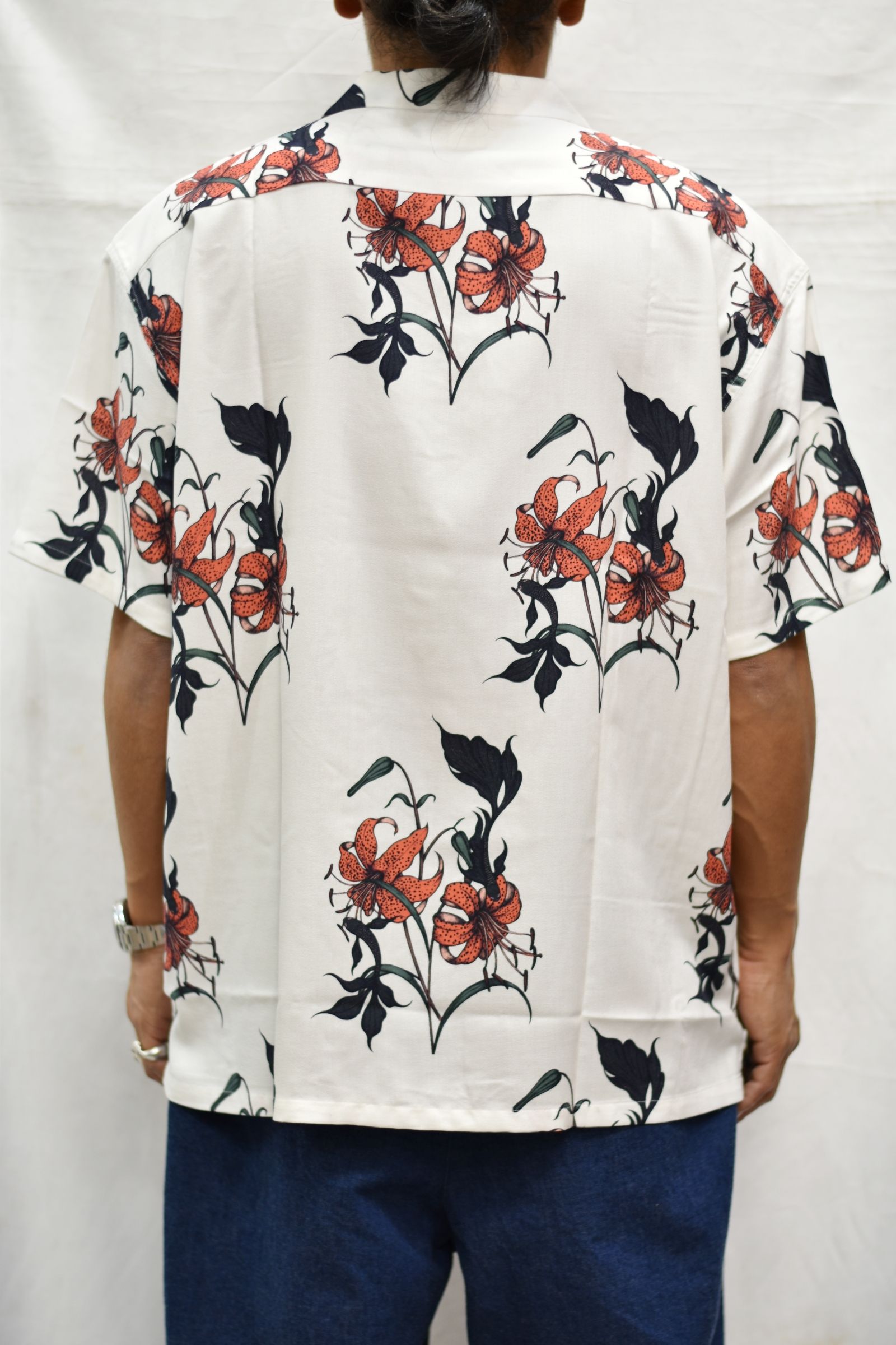 MIHO MURAKAMI ALLOVER PATTERN S/S SHIRT (WHITE) | chord