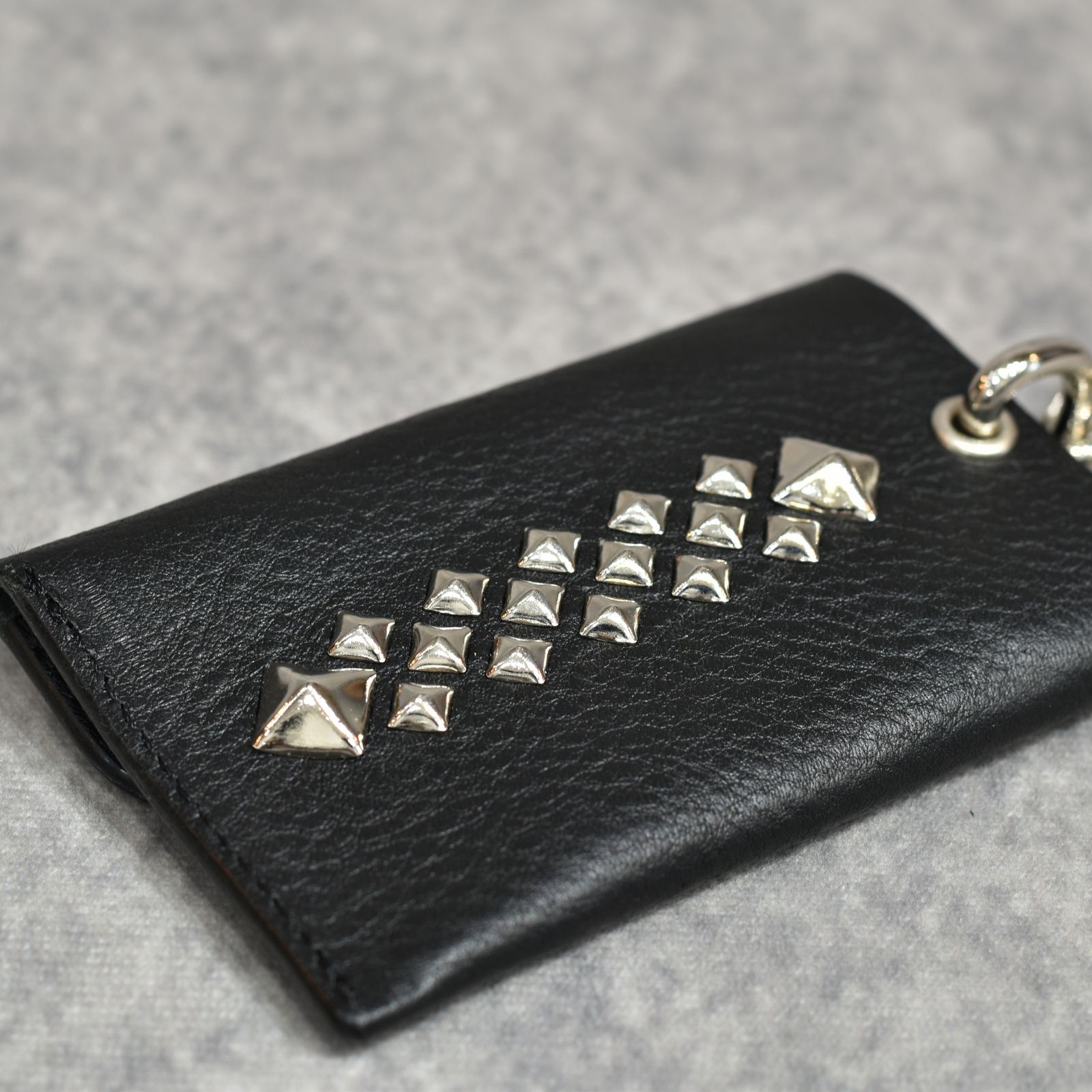 STUDS LEATHER KEY CASE (BLACK)｜スタッズ レザー キーケース｜CL-26SS002LE EX