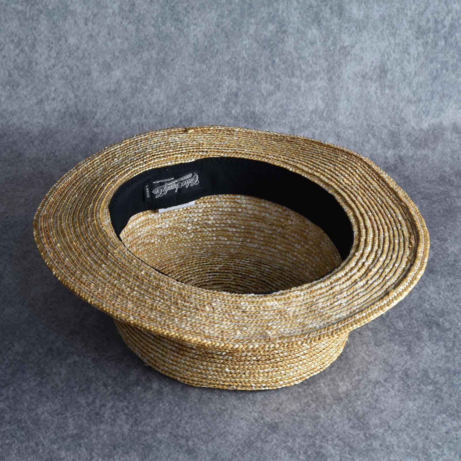 CALEE - STRAW BOATER HAT (BEIGE) / ストローハット 麦わらカンカン帽 | chord online store