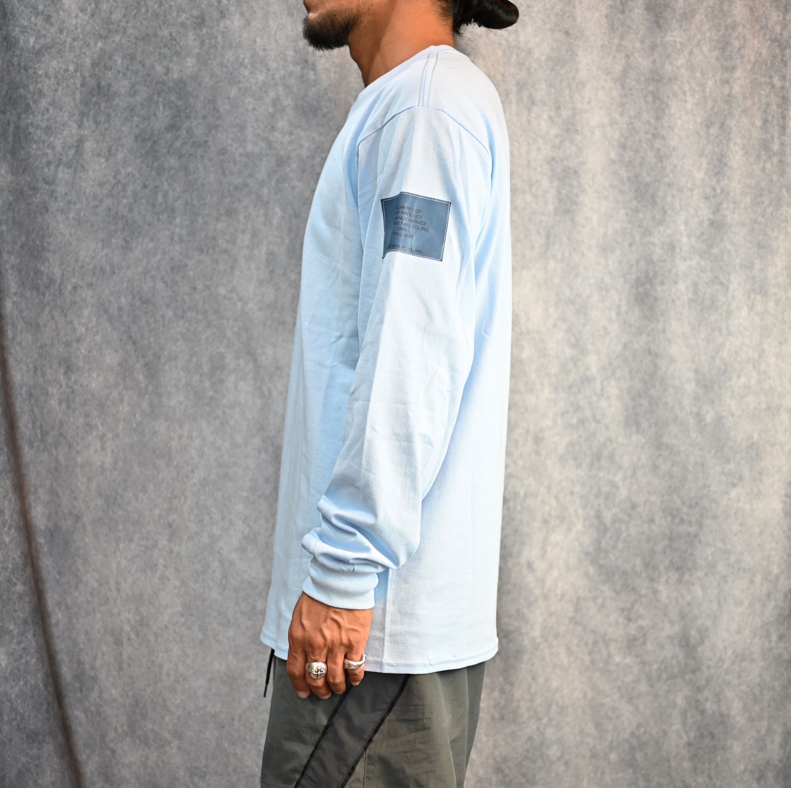LONG SLEEVE T-SHIRT （L.BU） / ロングスリーブ TEE （ライトブルー）