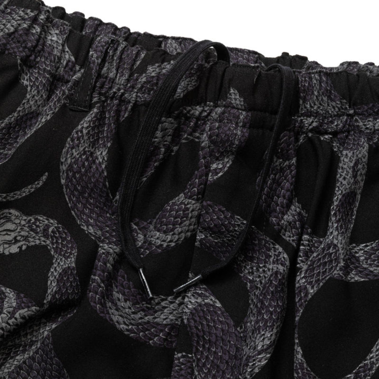 R/P ALLOVER SNAKE PATTERN EASY SHORTS ＜LIMITED＞ (BLACK) / スネーク柄 イージー ショーツ