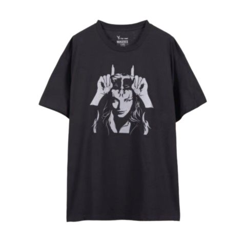 × MASSIS “ROUND NECK” SHORT SLEEVE T A Ys （BLACK） / ML-T71-990-2