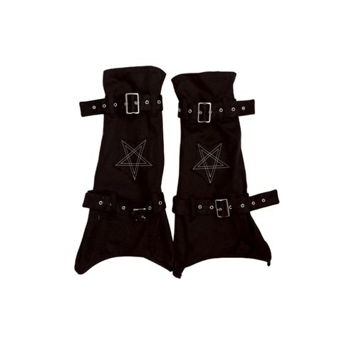 COTTON BELTED LEG WARMER 'PENTAGRAM (BK)｜レッグウォーマー 'ペンタグラム｜PD26SAC03