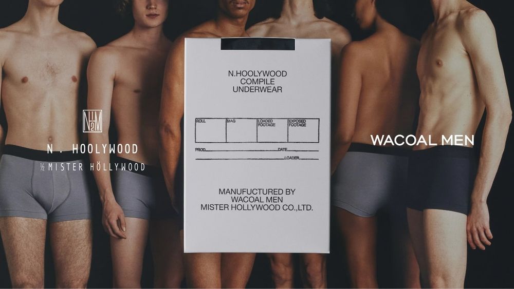 N.HOOLYWOO × WACOAL MEN 【ワコールが独自に開発した、ストレッチ混の綿ベア天竺素材】