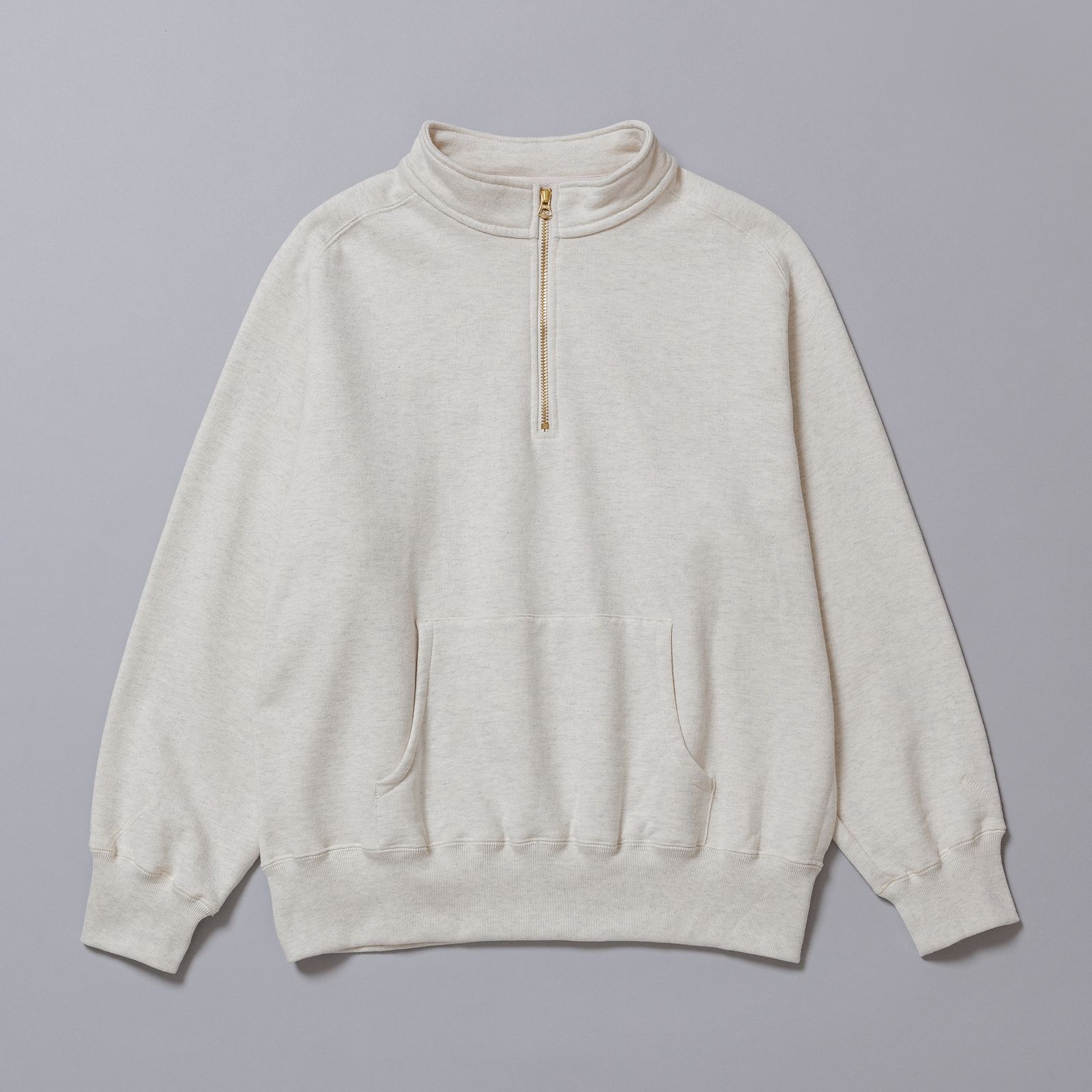 Half Zip Sweat "RICKSON" (OATMEAL) / ハーフジップ スウェット