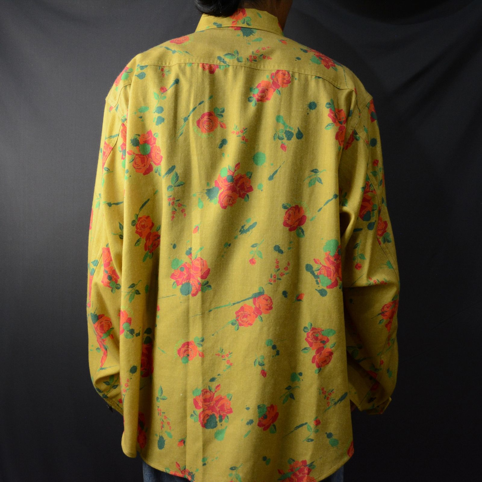 FACETASM - ORIGINAL FLOWER PRINT SHIRT （ROSE DRIP