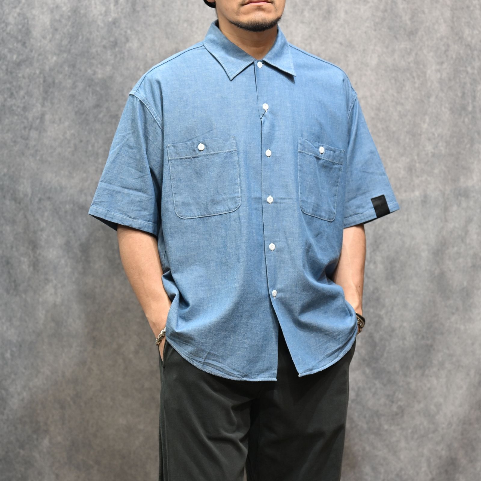 × BIGMAC HALF SLEEVE SHIRT （BLUE / ブルー）｜半袖シャツ｜2261-SH60-027