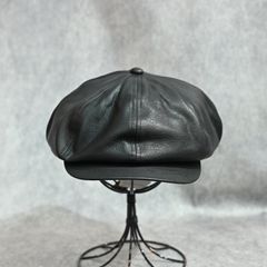 × ISAMU KATAYAMA BACKLASH｜FURNITURE LEATHER CASQUETTE （BLACK）｜ファニチャーレザー キャスケット｜HW-H15-786