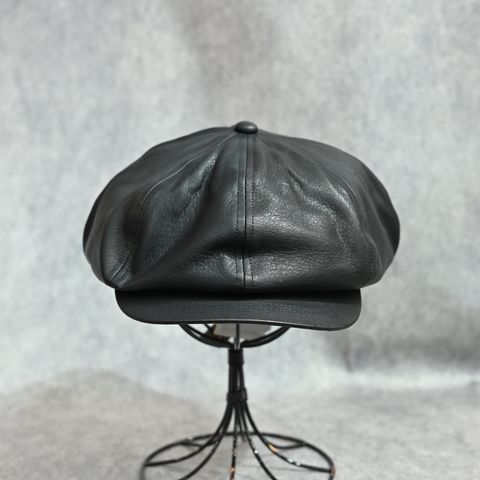× ISAMU KATAYAMA BACKLASH｜FURNITURE LEATHER CASQUETTE （BLACK）｜ファニチャーレザー キャスケット｜HW-H15-786