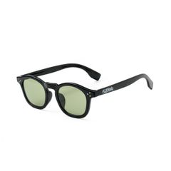 CUTRATE LOGO GLASSES (BLACK × GREEN)｜ウェリントン サングラス｜CR-26AW001