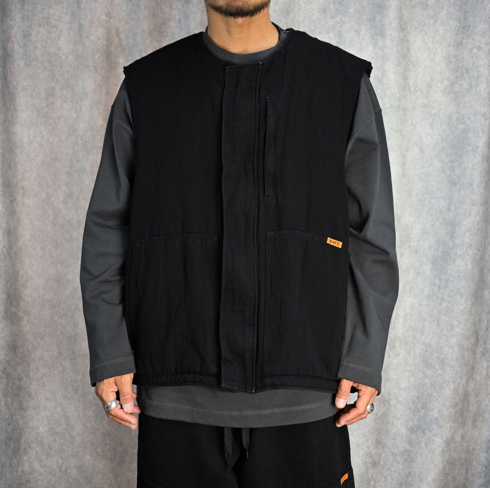 VEST (BLACK) -  ベスト （ブラック） 1242-BL03-001