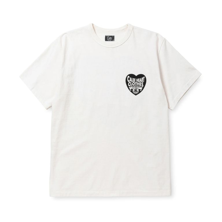 CALEE - BINDER NECK CALEE CLOTHING VINTAGE TEE (WHITE