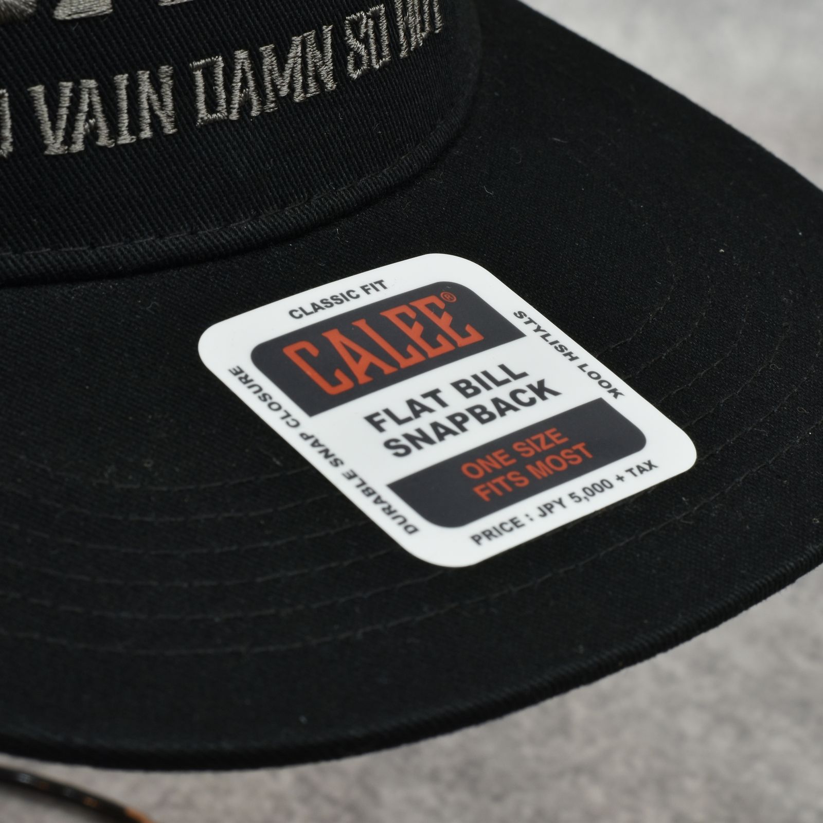 CALEE NATIONAL LOGO SOUVENIR CAP (BLACK/CHARCOAL)｜ベースボール キャップ｜CL-25EA001EX