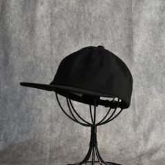 Suede 6panel Cap "NAUGHTYBOY" (BLACK) / スエード 6パネルキャップ