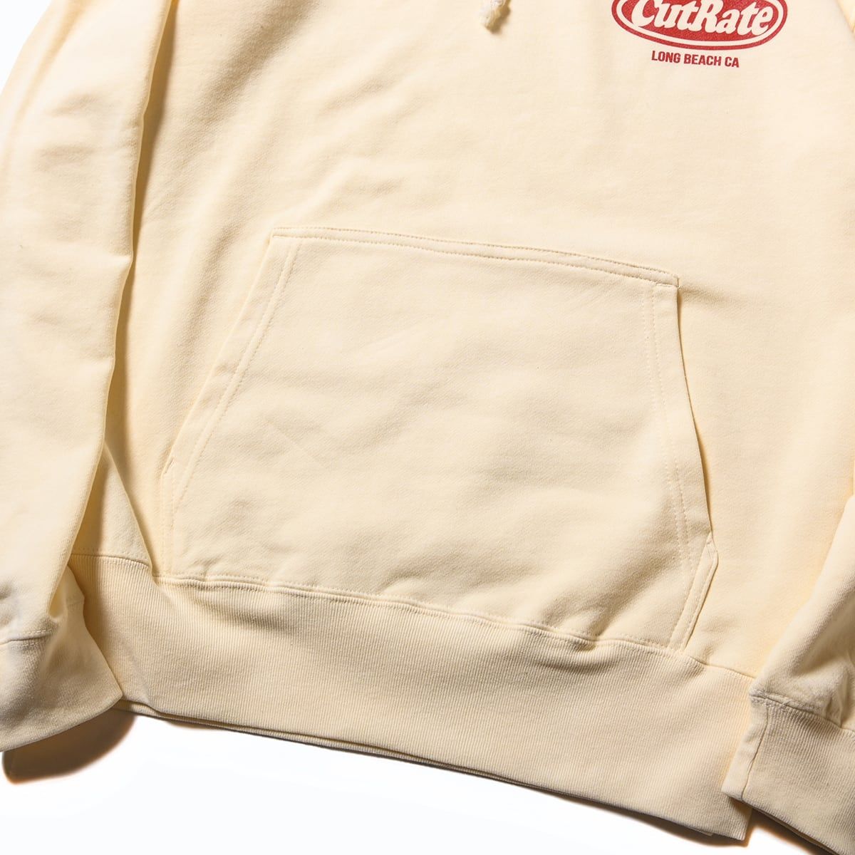 CUTRATE LOGO OMW L/S PULLOVER PARKA (IVORY)