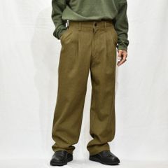 コットンリネン ツイルワイドパンツ