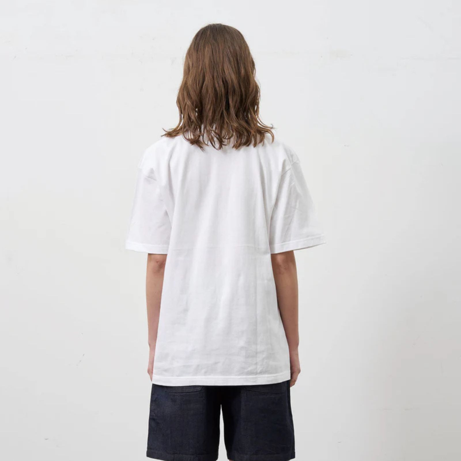 Y1935 FAKE POCKET TEE （WHITE）｜ フェイクポケット プリント Tシャツ （ホワイト） 602-261-16
