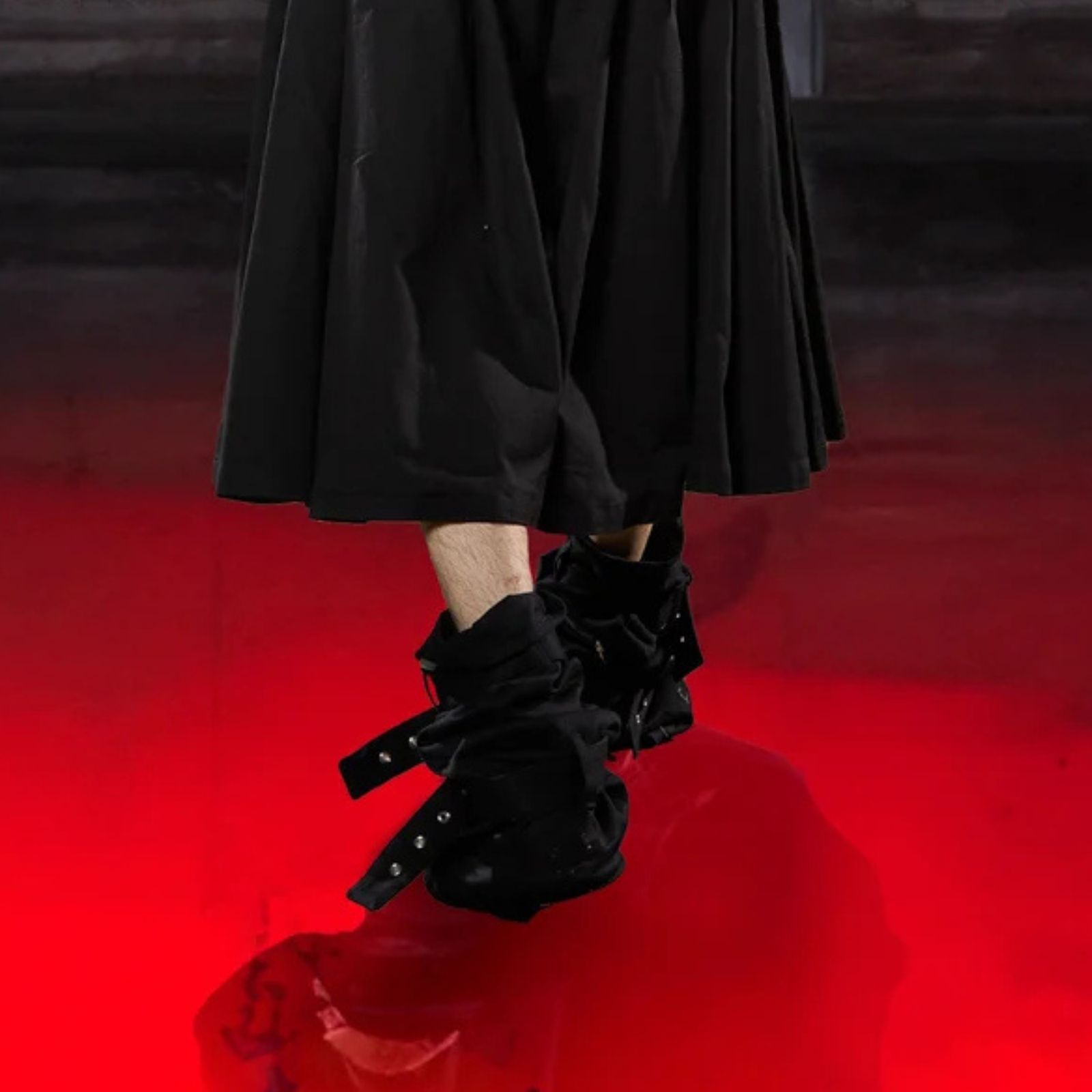 COTTON BELTED LEG WARMER 'PENTAGRAM (BK)｜レッグウォーマー 'ペンタグラム｜PD26SAC03