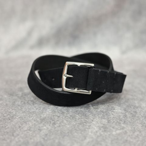 Suede Leather Belt （BLK） / スエードレザー ベルト （ブラック） LBT-016