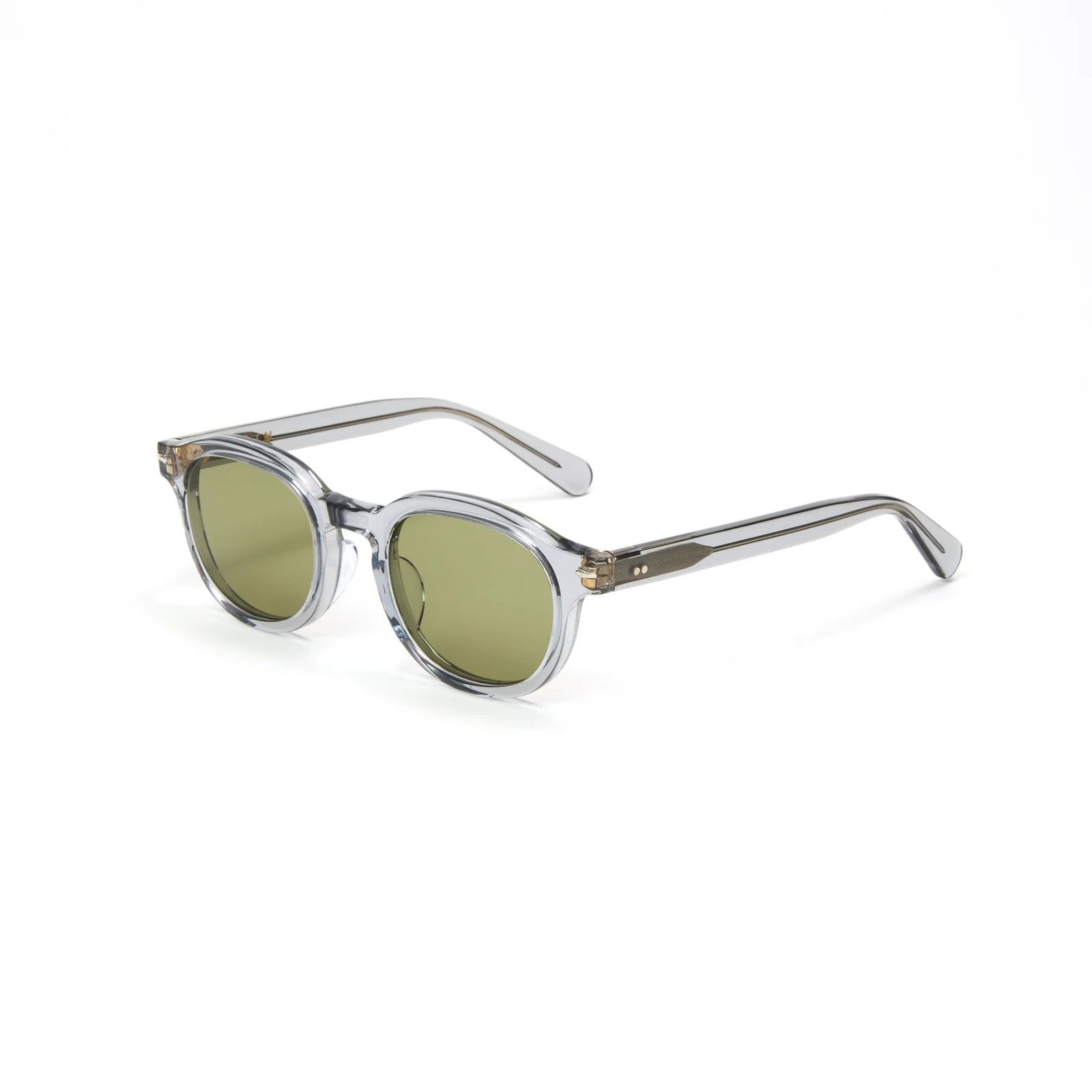 B/W TYPE GLASSES (CLEAR / GREEN)｜ボストン/ウェリントン サングラス｜CL-25AW002G
