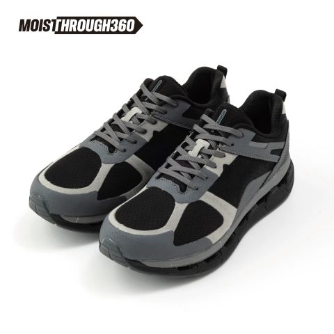× MOISTHROUGH 360 ＜VENTIRIS＞ (BLACK / GRAY)｜モイスルー360 ＜ヴェンティリス＞ スニーカー｜MS360-CALEE001