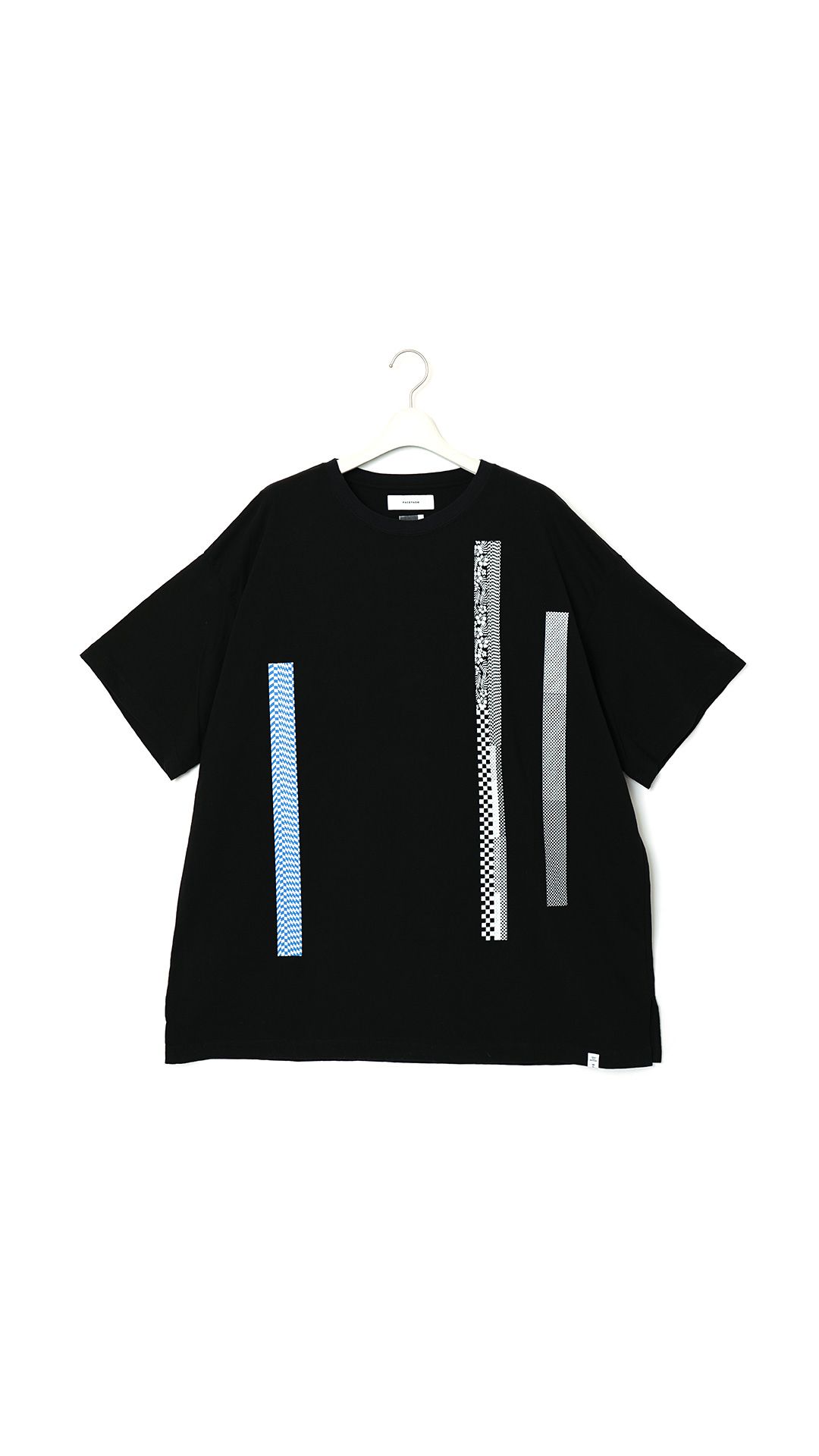 BARCODE PRINT TEE (BLACK)