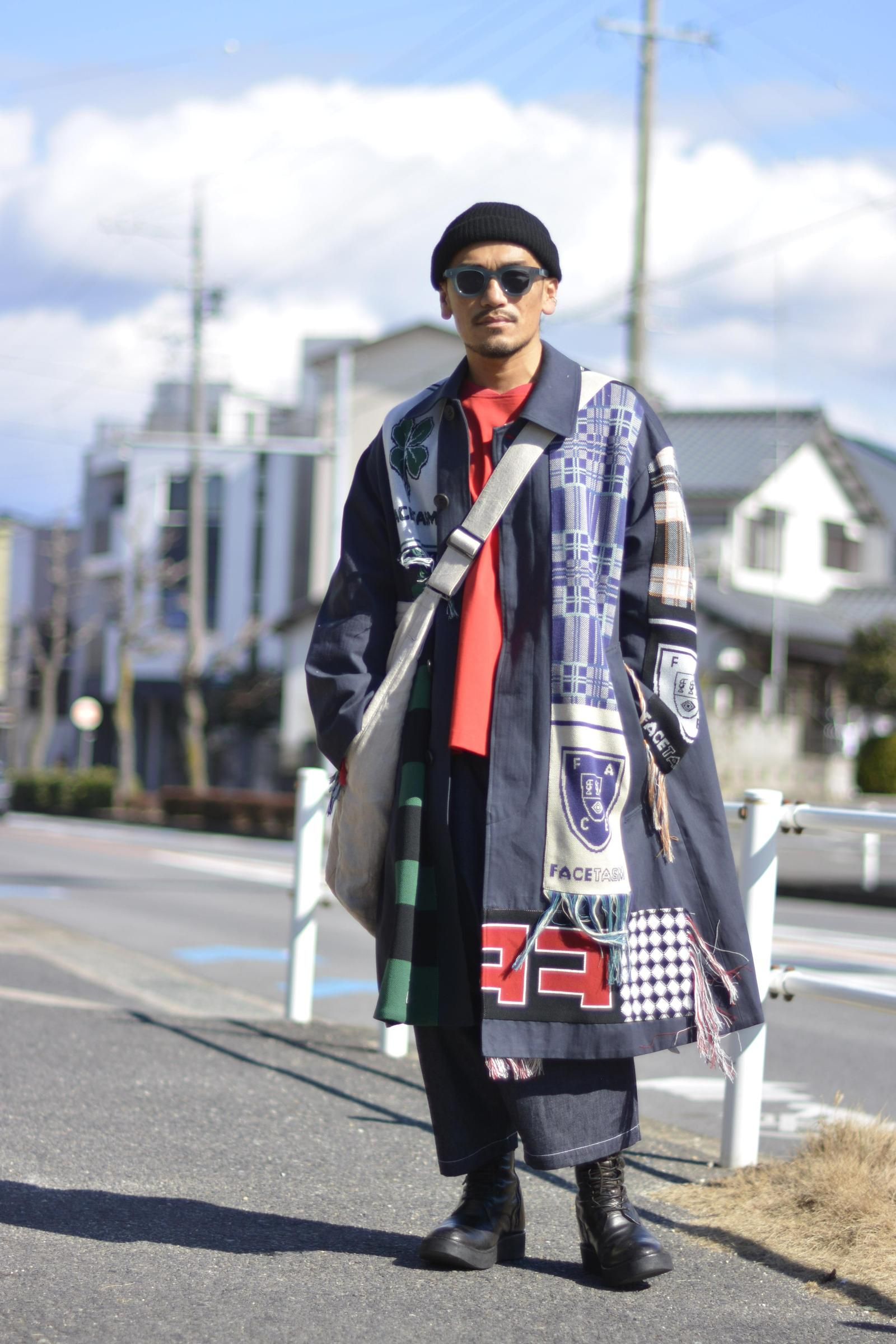 最終価格　facetasm コートsoccer muffler coat レア定価¥99000