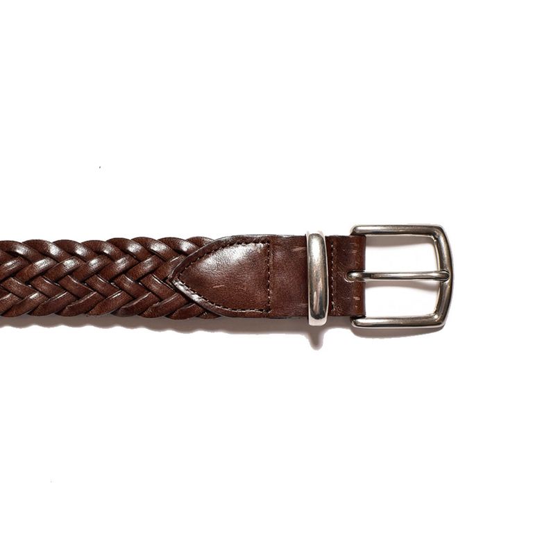 MINEDENIM - Leather Mesh Belt （DBR） レザーメッシュベルト （ダークブラウン） | chord online  store