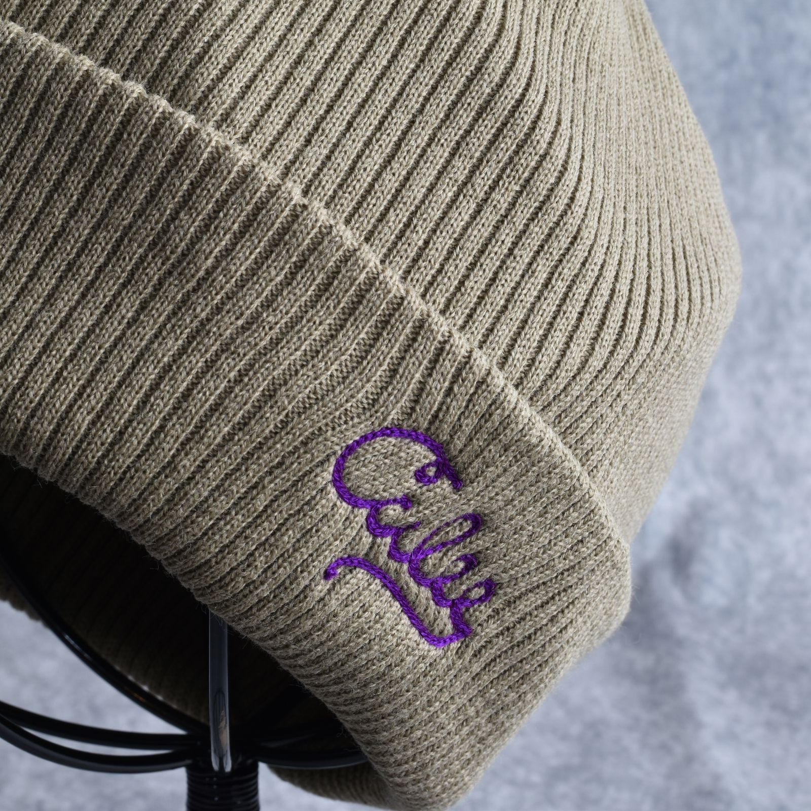 A/R KNIT CAP (ASH BROWN) / ニットキャップ