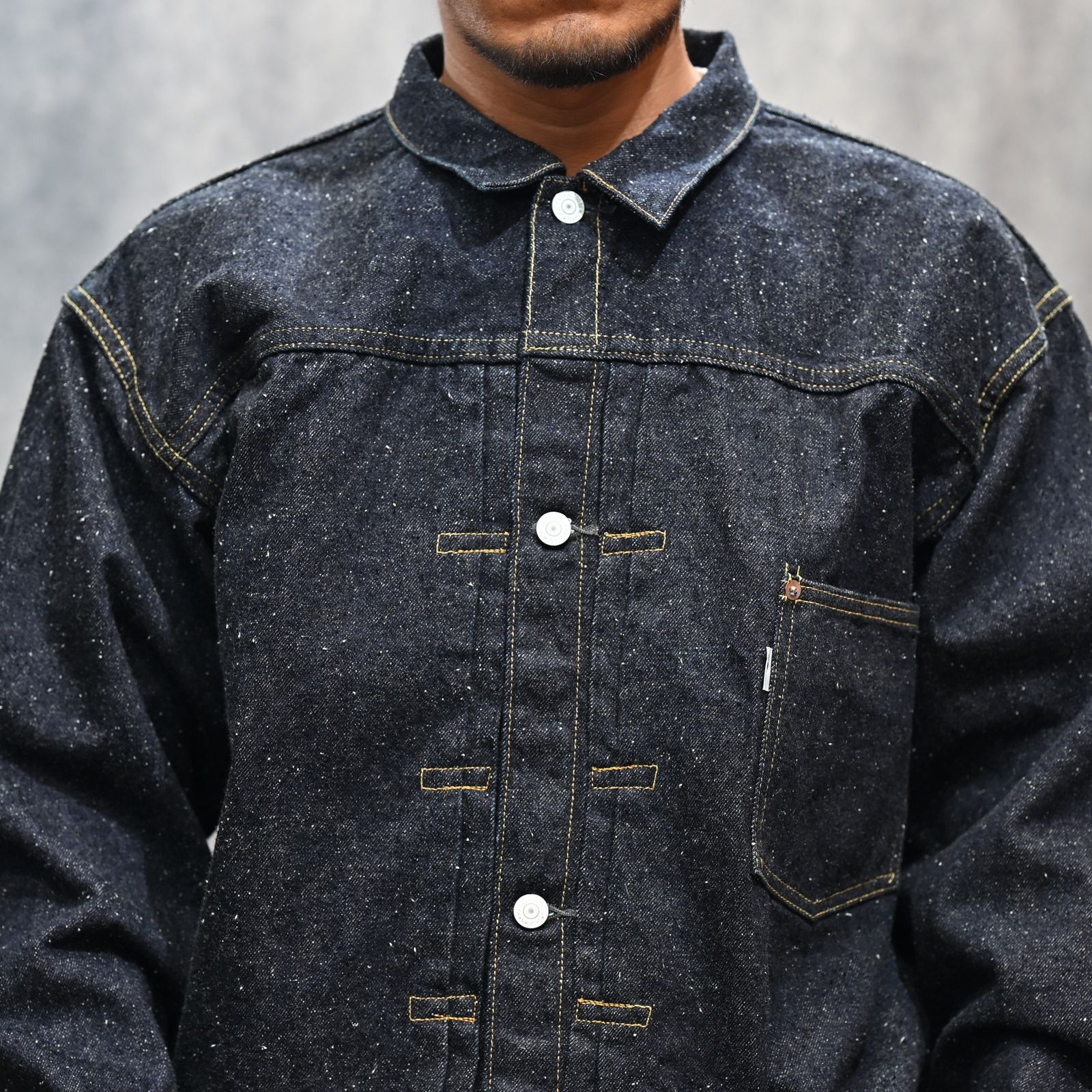 #029 WW II LV T-BACK DENIM JACKET ONE-WASHED （INDIGO） / デニムジャケット Gジャン ワンウォッシュ 大戦モデル （インディゴ）
