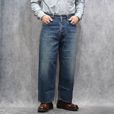 S.Wide Straight Cropped 5pocket USD （USD）｜クロップド デニムパンツ （インディゴ）｜2603-1002