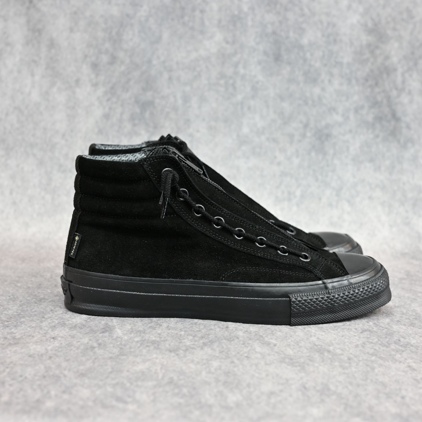 MINEDENIM × nonnative DWELLER TRAINER 2 HI COW LEATHER WITH GORE-TEX by SPINGLE （BLK×BLK）｜ノンネイティブ スニーカー｜NN-F4753