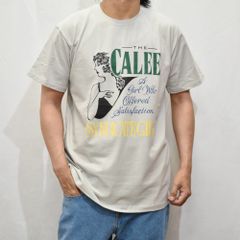 STRETCH SYNDICATE RETRO GIRL T‐SHIRT ＜NATURALLY PAINT DESIGN＞ (GRAY)