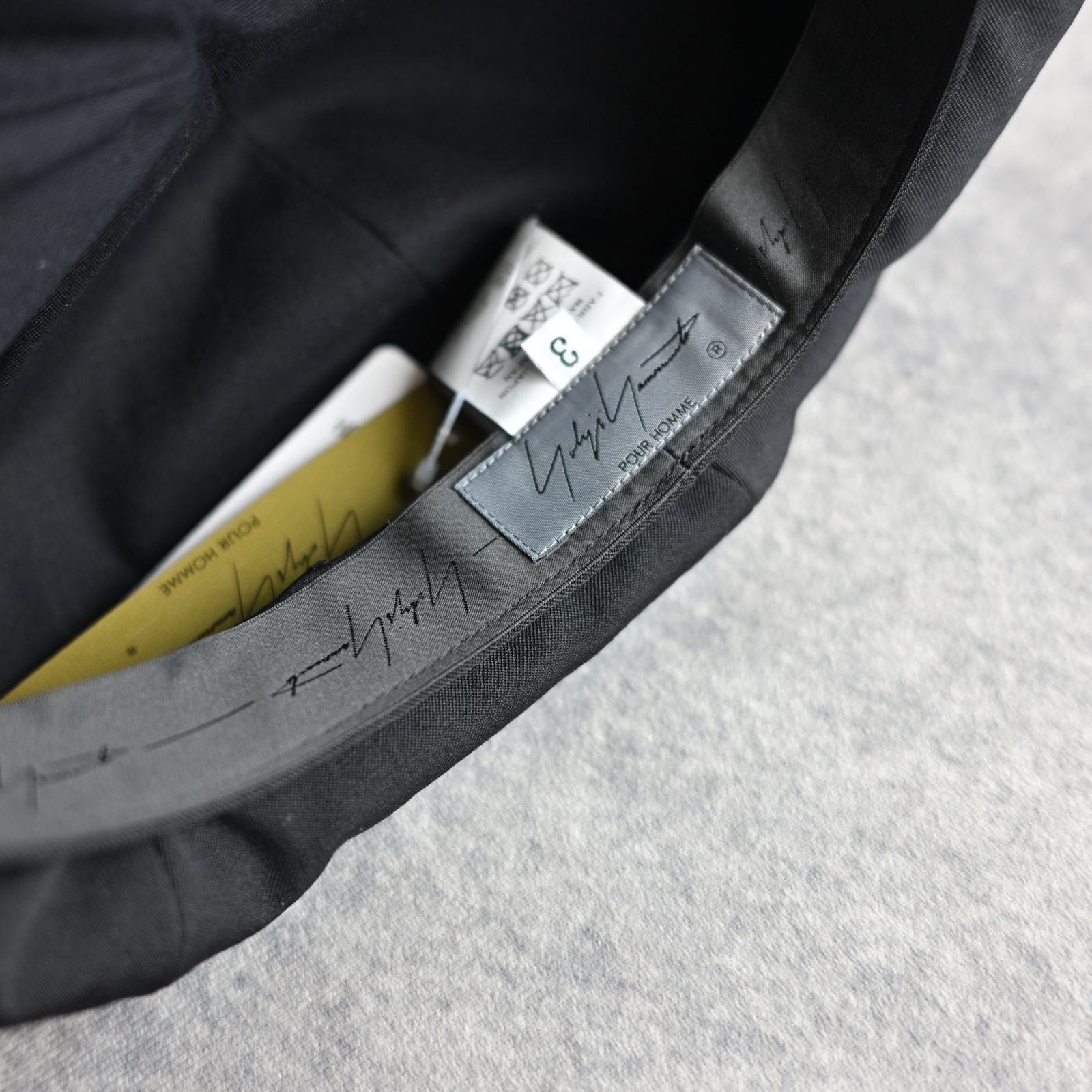 WOOL GABARDINE CASQUETTE （BLACK） / キャスケット （ブラック） HP-H06-100-2-03