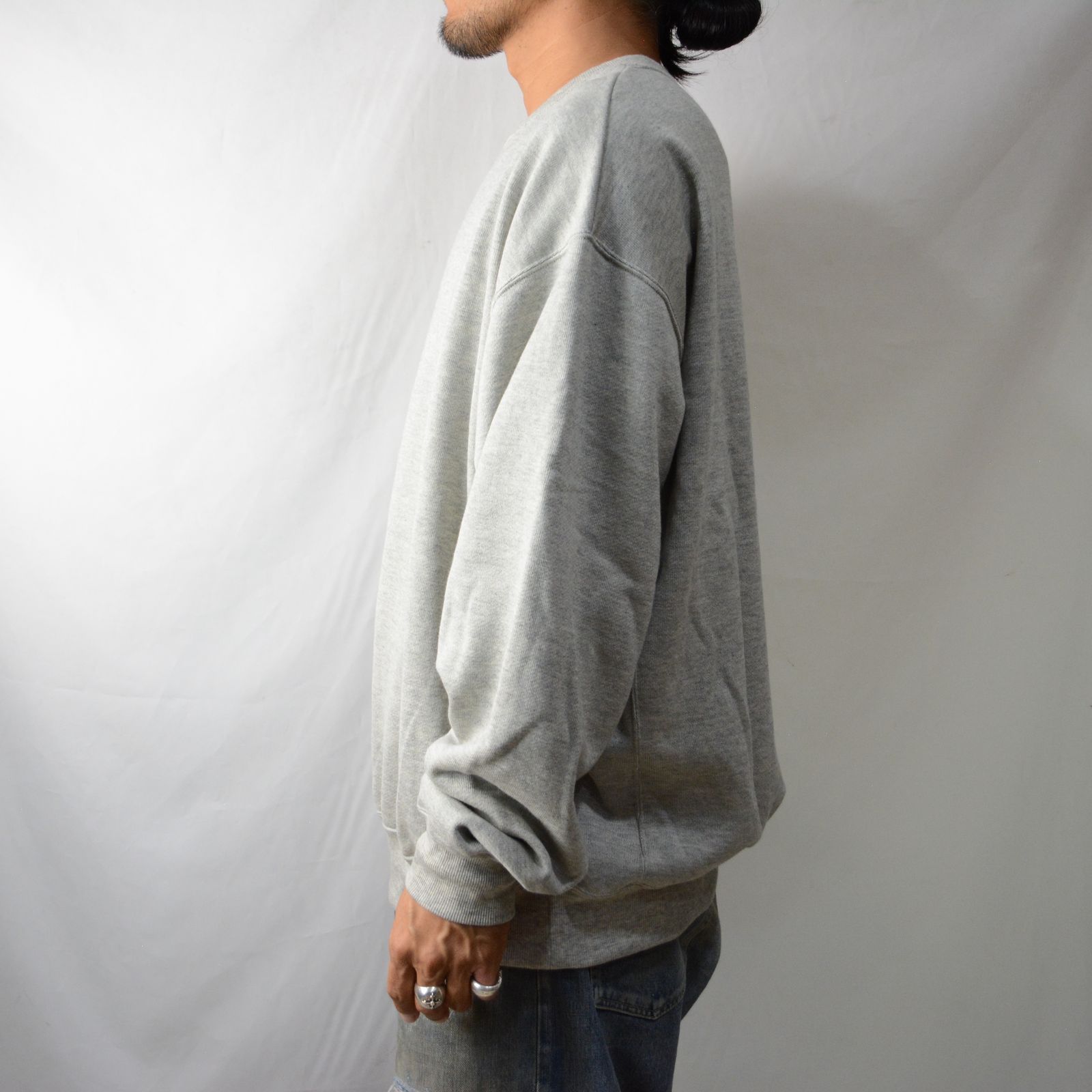 MINEDENIM - Basic Crewneck Sweat SH （GRY） / ベーシック クルー