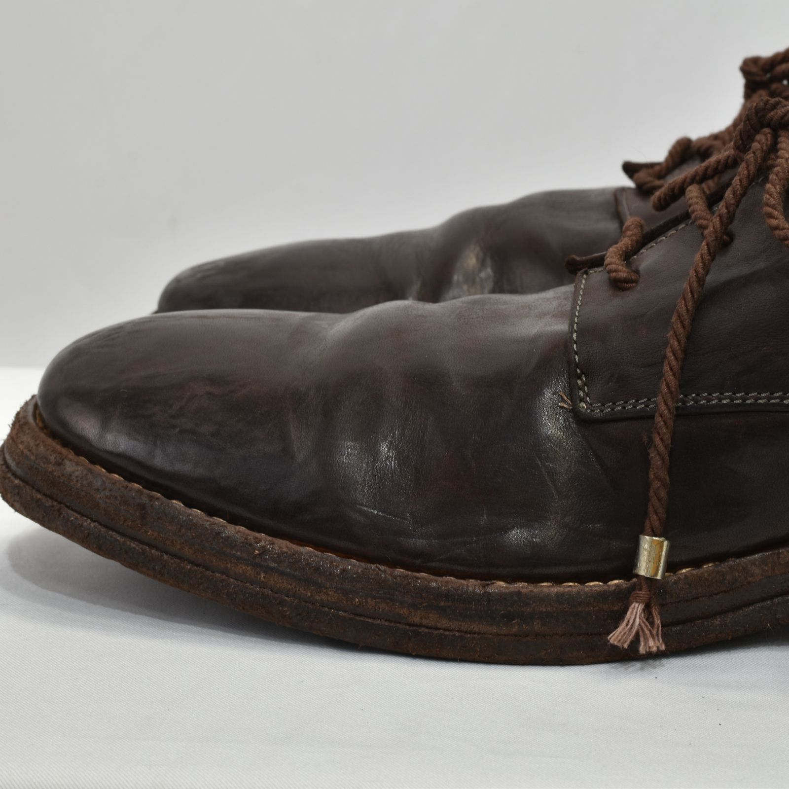 HORSE LEATER DERBY 2# LINED #LEATHER SOLES （BROWN）