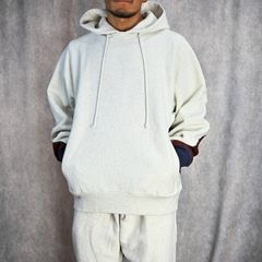 × Champion HOODED SWEATSHIRT  (OATMULE) - チャンピオン リバースウィーブ フーディー パーカー （オートミュール） / C8-A128