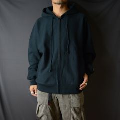 Champion ZIP UP HOODIE （BLACK） / チャンピオン ジップアップフーディー パーカー （ブラック）